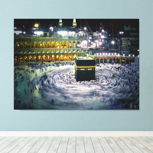 Abends Kabbah Leinwanddruck (Insitu (Holzboden))