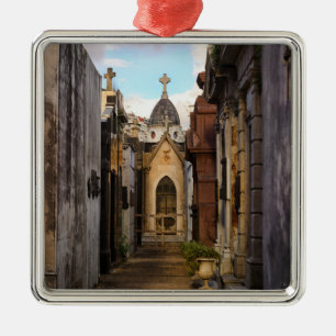 Abends-Licht in Recoleta Friedhof Ornament Aus Metall