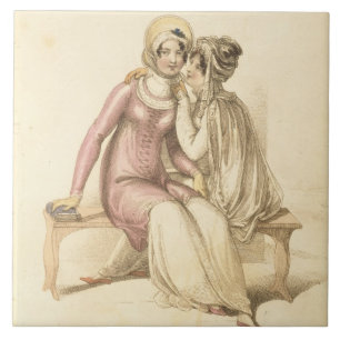 Abends-, Promenaden- oder Seestrandkostüme, Mode Fliese