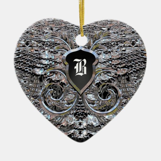 Abends-Schimmer viktorianisch Keramik Ornament (Vorne)