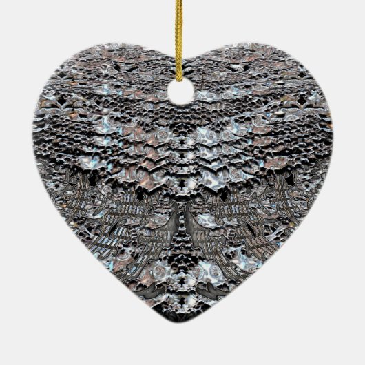 Abends-Schimmer viktorianisch Keramik Ornament (Hinten)