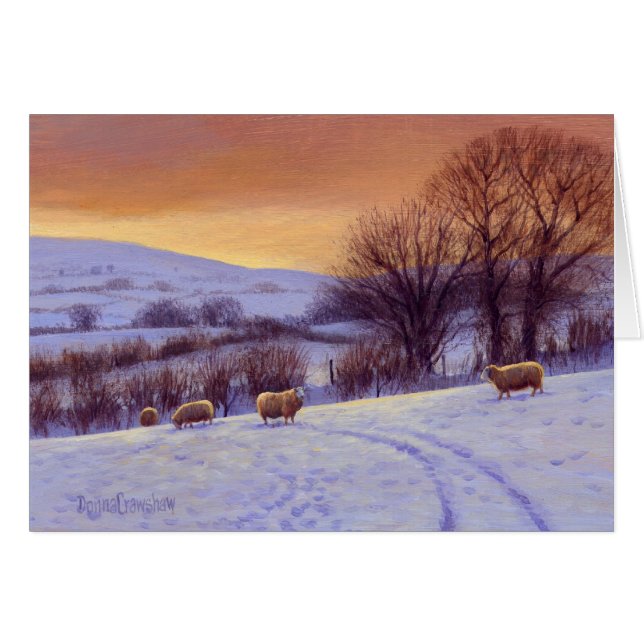 Abends-Schnee II durch Donna Crawshaw (Vorderseite (Horizontal))