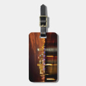 Abends Skyline von Miami, Florida Gepäckanhänger (Vorderseite vertikal)