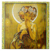 Abends-Stern - große Keramik-Fliese Fliese (Vorderseite)