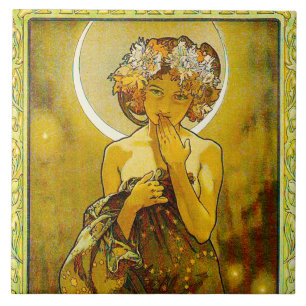 Abends-Stern - große Keramik-Fliese Fliese