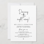 Abends tanzen, Hochzeitsfeiern Party Einladung (Vorderseite)