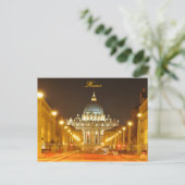 Abends Vatikanstadt, Rom, Italien Postkarte (Stehend Vorderseite)