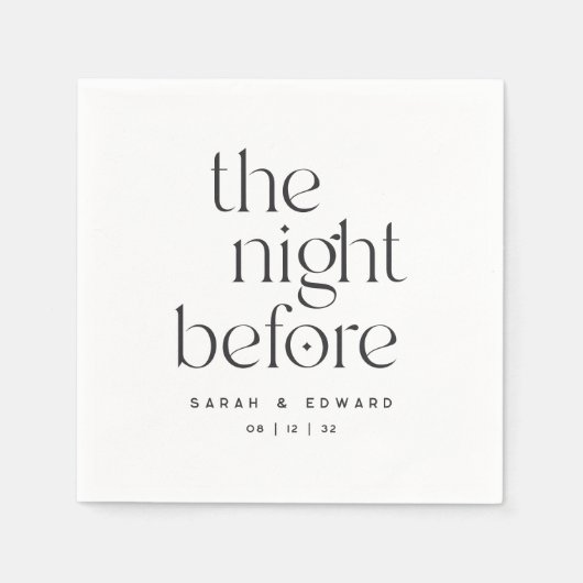 Abends vor Minimalistischer Probe Serviette (Vorderseite)