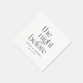 Abends vor Minimalistischer Probe Serviette (Ecke)