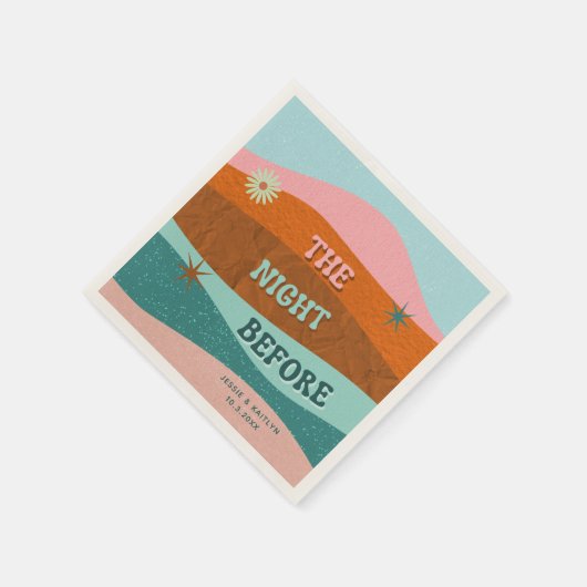 Abends vor Personalisierter Probe Serviette (Ecke)