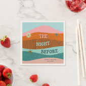 Abends vor Personalisierter Probe Serviette (Beispiel)