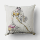 Abendskleid oder Hochzeitskleid, Modeplatte von Kissen (Rückseite)