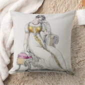 Abendskleid oder Hochzeitskleid, Modeplatte von Kissen (Decke)