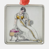 Abendskleid oder Hochzeitskleid, Modeplatte von Silbernes Ornament (Vorne)