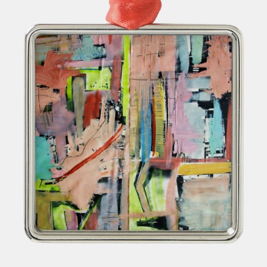 Abendslicht Silbernes Ornament (Vorne)
