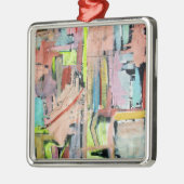 Abendslicht Silbernes Ornament (Links)