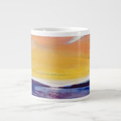 Abendsmeerblick Jumbo-Tasse (Vorderseite)