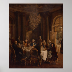 Abendtisch bei Sanssouci, 1850 Poster