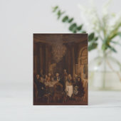 Abendtisch in Sanssouci, 1850 Postkarte (Stehend Vorderseite)