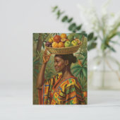 „Abeni“, ihre eigene Frucht – Feier der schwarzen  Postkarte (Stehend Vorderseite)