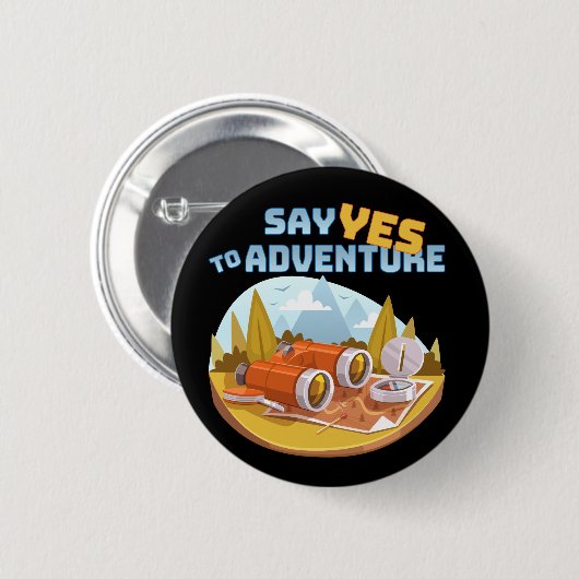 Abenteuer, 2¼-Zoll-Round-Button Button (Vorne & Hinten)