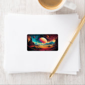 Abenteuer Alien Planet Adressaufkleber (Insitu)