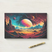 Abenteuer Alien Planet Post-it Klebezettel (Auf Schreibtisch)