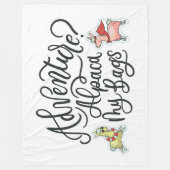 Abenteuer? Alpaka meine Taschen Fleecedecke (Vorderseite)