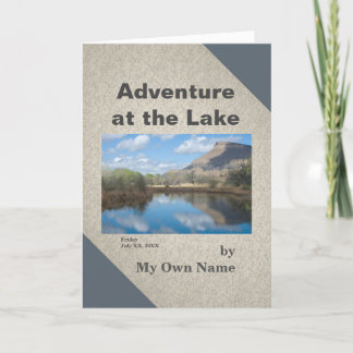 Abenteuer am See Mini-Memoir-Vorlage Karte