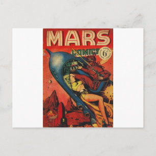 Abenteuer auf dem Mars Postkarte