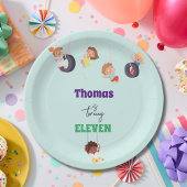 Abenteuer auf dem Seilpark Kindergeburtstag Pappteller