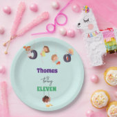 Abenteuer auf dem Seilpark Kindergeburtstag Pappteller (Party)