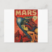 Abenteuer auf Mars Postkarte (Vorderseite)