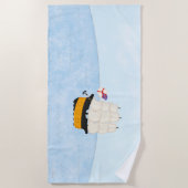 Abenteuer auf Seeschiffen Schöner Urlaub Strandtuch (Vorderseite)