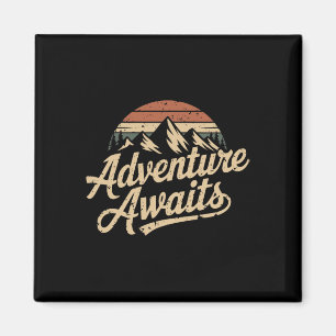 Abenteuer aus der Vergangenheit wartet auf Outdoor Magnet