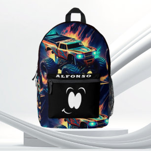 Abenteuer-Ausflug Monstertruck Sommertime  Bedruckter Rucksack