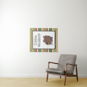 Abenteuer Awaits Boho Bear Kinderzimmer Art Wandteppich (Beispiel (Horizontal))