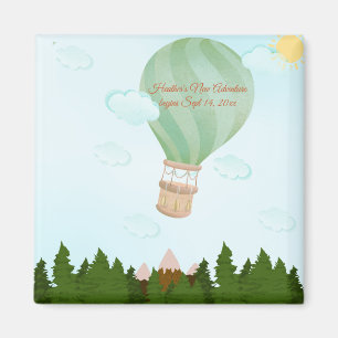 Abenteuer Awaits Hot Air Ballon Magnet