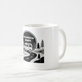 Abenteuer Awaits Van Life Art Kaffeetasse (VorderseiteRechts)
