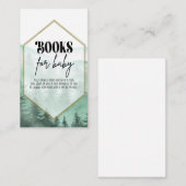 Abenteuer, Babydusche, Babybücher Begleitkarte (Vorne/Hinten)