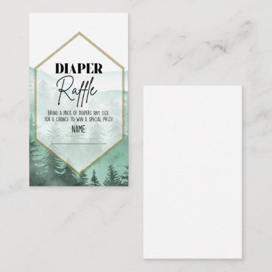 Abenteuer, Babydusche, Windelraffinerie, Begleitkarte (Vorne/Hinten)