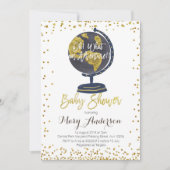 Abenteuer-Babyparty-Einladungs-Junge Einladung (Vorderseite)