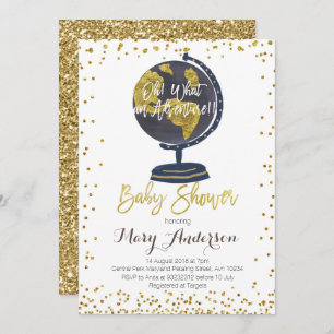 Abenteuer-Babyparty-Einladungs-Junge Einladung