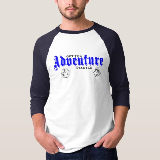 "Abenteuer-" Baseball T-Shirt (Vorderseite)