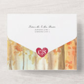 Abenteuer Begin Rocky Mountain Hochzeit in Urlaubs All In One Einladung (Rückseite)