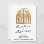 Abenteuer Begin Rocky Mountain Hochzeit in Urlaubs Save The Date (Vorderseite)