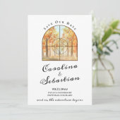 Abenteuer Begin Rocky Mountain Hochzeit in Urlaubs Save The Date (Stehend Vorderseite)