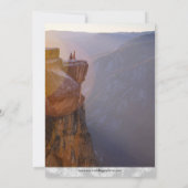 Abenteuer Begin Rocky Mountain Hochzeit in Urlaubs Save The Date (Rückseite)