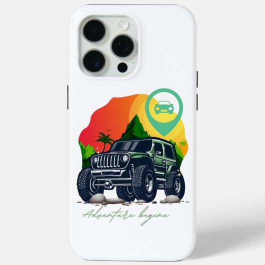 Abenteuer beginnen, im Freien Case-Mate iPhone Hülle (Rückseite)