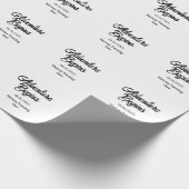 Abenteuer beginnt 1. Geburtstag Name Datum einfach Geschenkpapier (Ecke)